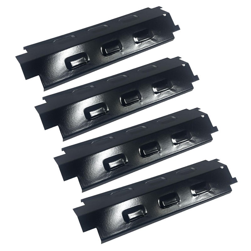 Direct Store Parts DP131 (4-pack) 14 5/8" x 4 1/4" Porcelain Steel Heat Plates Replacement for Charbroil, Master Chef, Thermos, Master Forge, Brinkmann, Savor Pro, Grill King, Kmart Gas Grill - Image 1